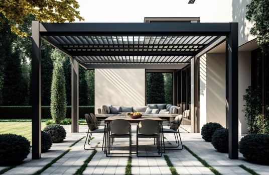 pergola à lames orientables en aluminium